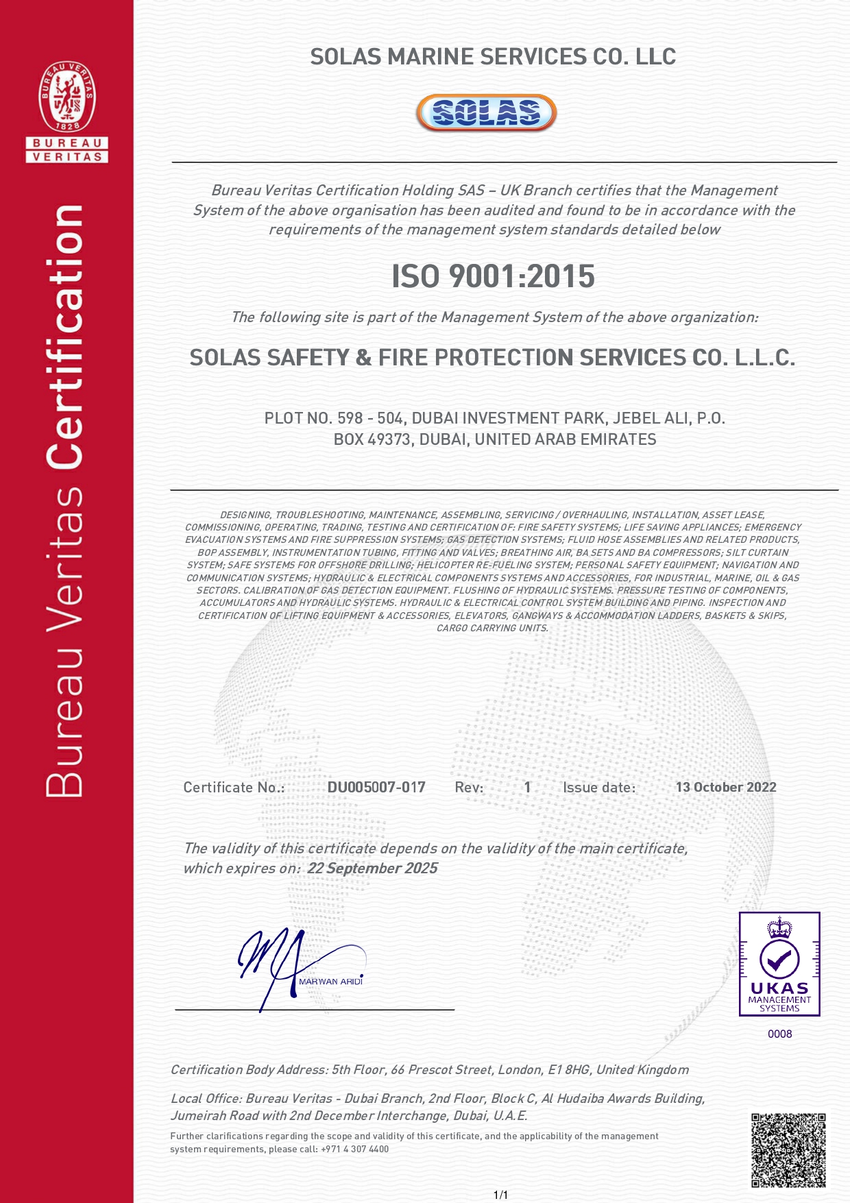 ssfp iso 9001 certificate